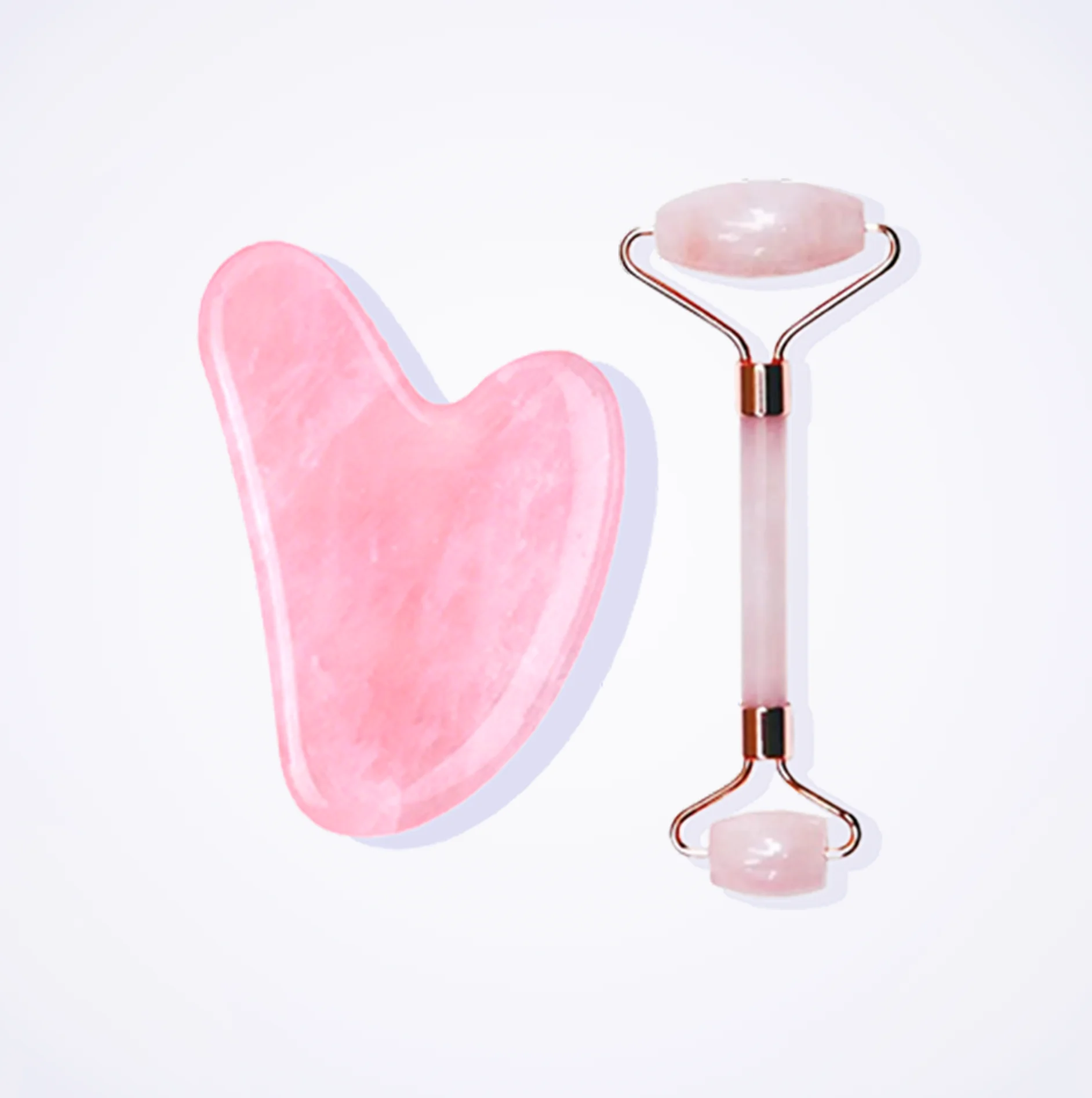 iNewMe Gua Sha and Jade Roller Facial Massage Tools Set – lymphatic drainage